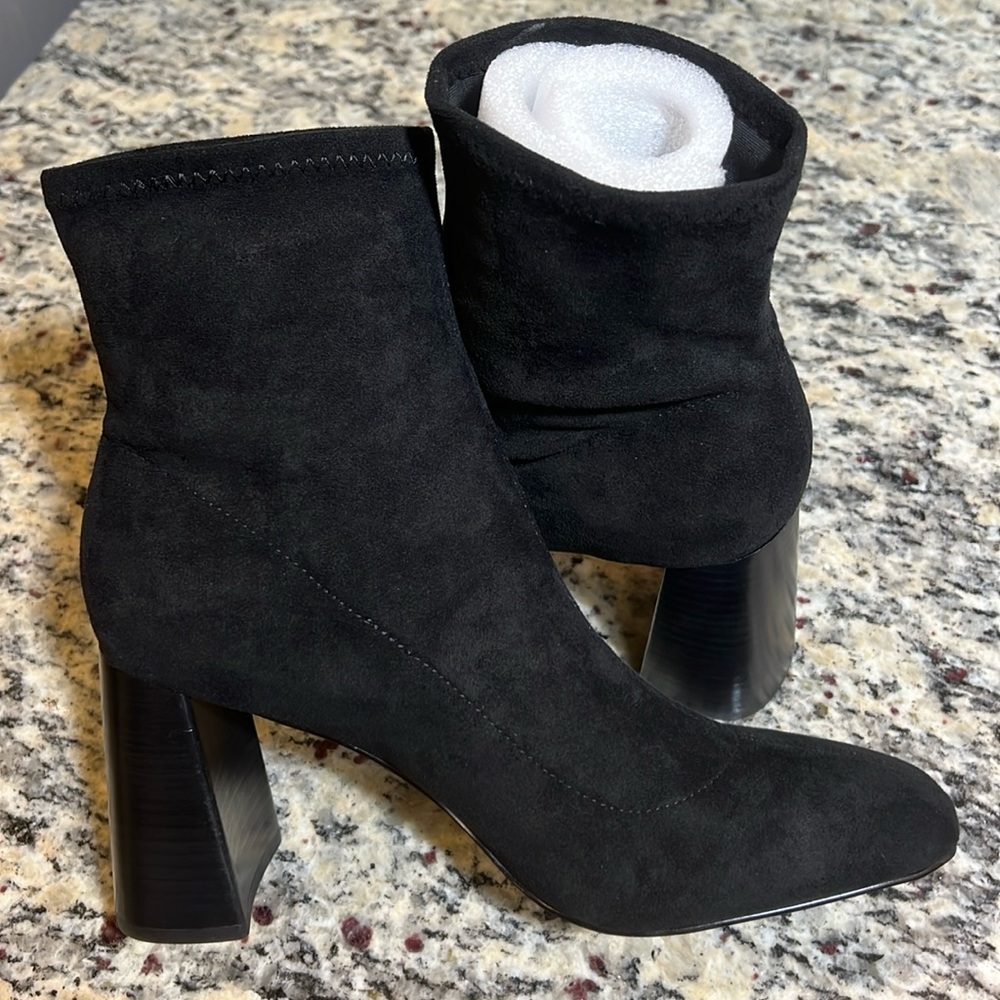 Charles David Faux Suede Pull On Boots - Picture 6 of 10